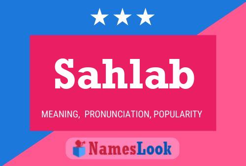 Sahlab Name Poster