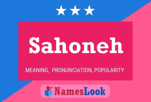 Sahoneh Name Poster