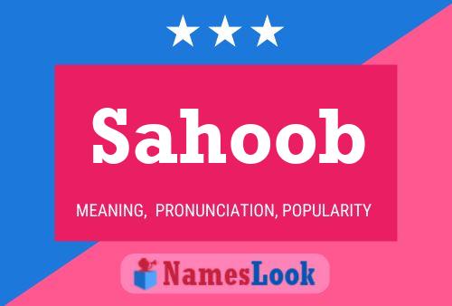 Sahoob Name Poster