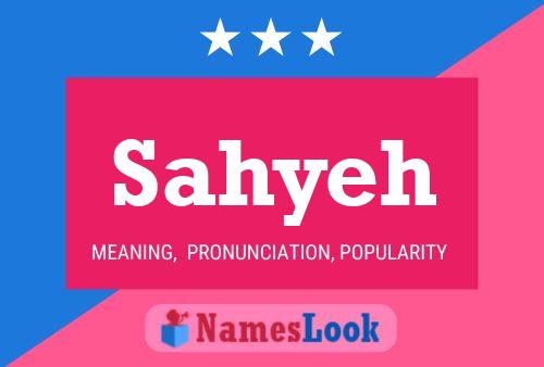 Sahyeh Name Poster