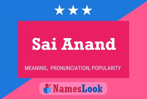 Sai Anand Name Poster