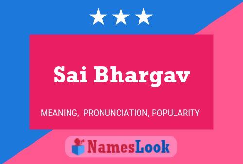 Sai Bhargav Name Poster