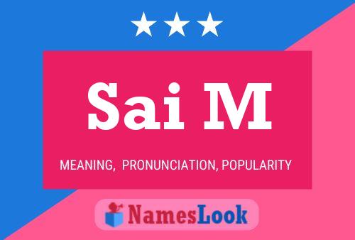 Sai M Name Poster