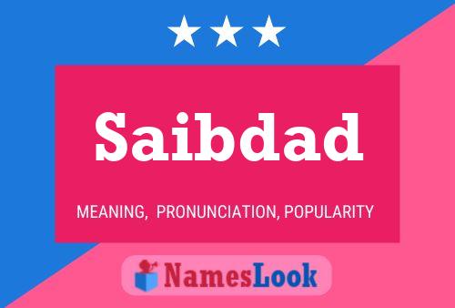 Saibdad Name Poster