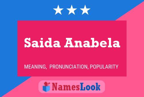 Saida Anabela Name Poster