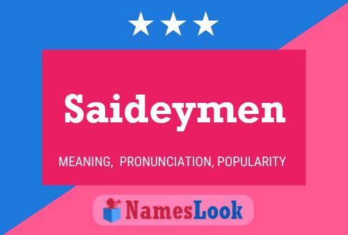 Saideymen Name Poster