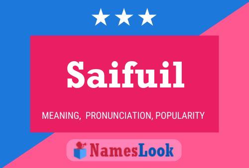 Saifuil Name Poster