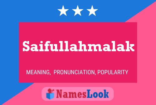 Saifullahmalak Name Poster