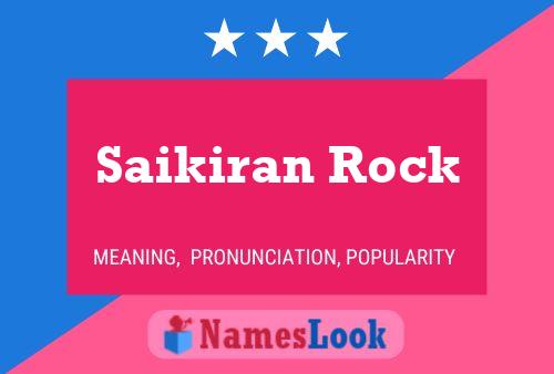 Saikiran Rock Name Poster