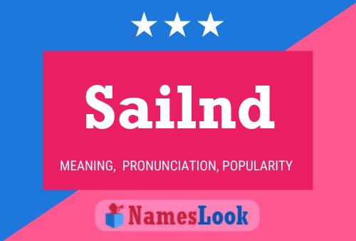 Sailnd Name Poster