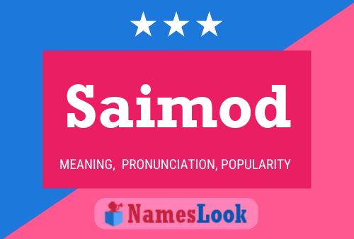 Saimod Name Poster