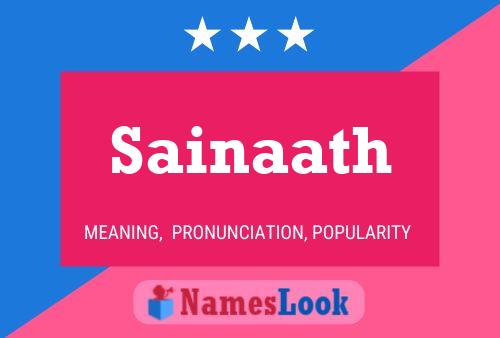 Sainaath Name Poster