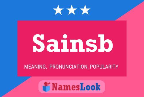 Sainsb Name Poster