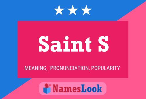 Saint S Name Poster