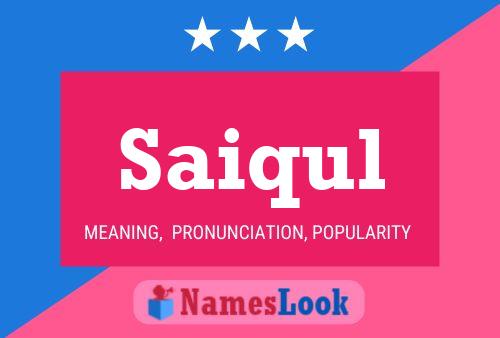 Saiqul Name Poster