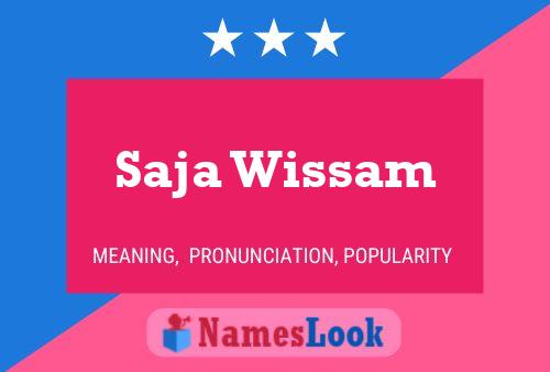 Saja Wissam Name Poster