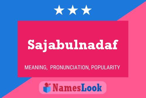 Sajabulnadaf Name Poster