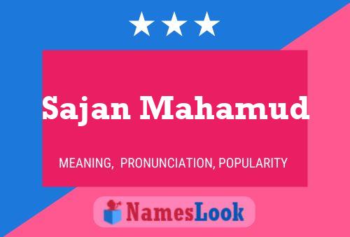 Sajan Mahamud Name Poster