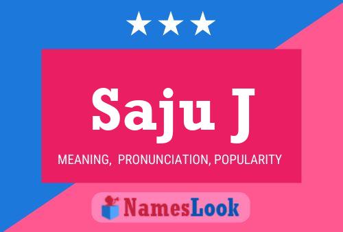 Saju J Name Poster