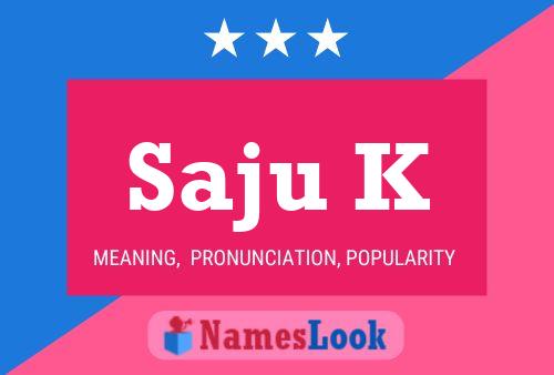 Saju K Name Poster