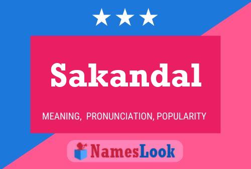 Sakandal Name Poster