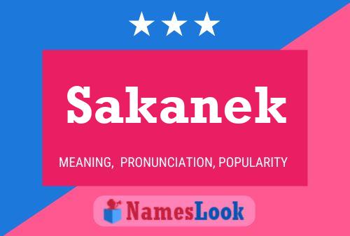 Sakanek Name Poster