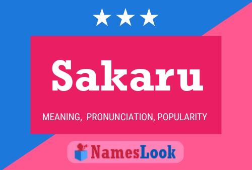 Sakaru Name Poster