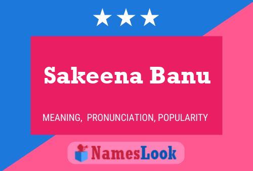 Sakeena Banu Name Poster