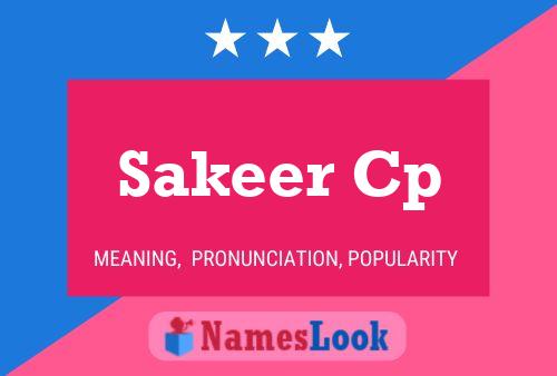 Sakeer Cp Name Poster