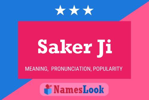 Saker Ji Name Poster