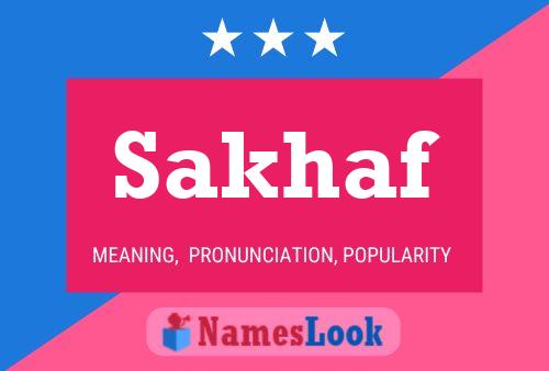 Sakhaf Name Poster