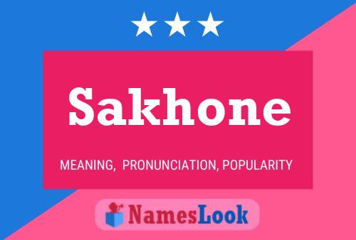 Sakhone Name Poster