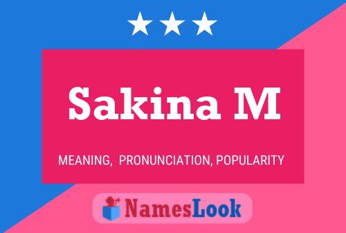 Sakina M Name Poster