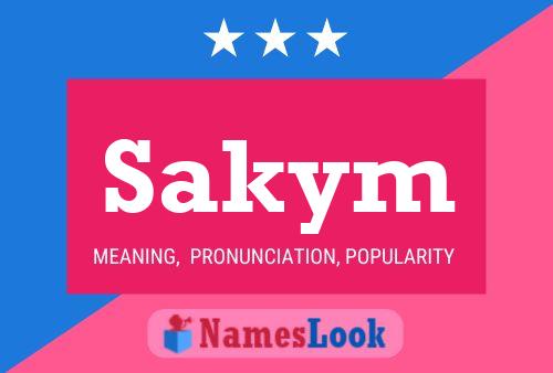 Sakym Name Poster