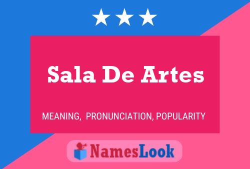 Sala De Artes Name Poster