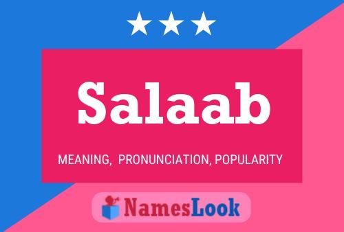 Salaab Name Poster