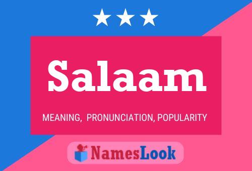 Salaam Name Poster