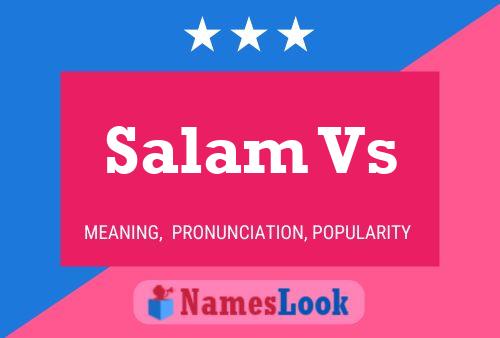 Salam Vs Name Poster