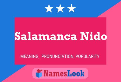 Salamanca Nido Name Poster