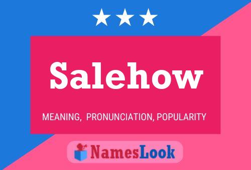 Salehow Name Poster