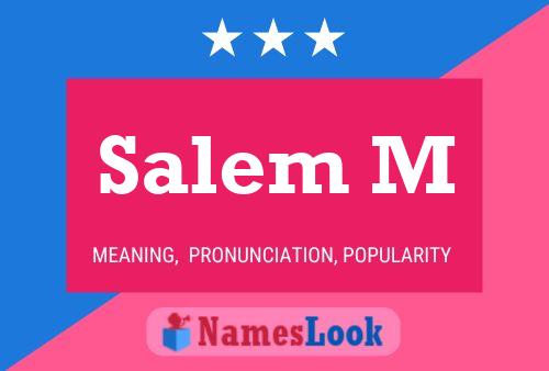 Salem M Name Poster