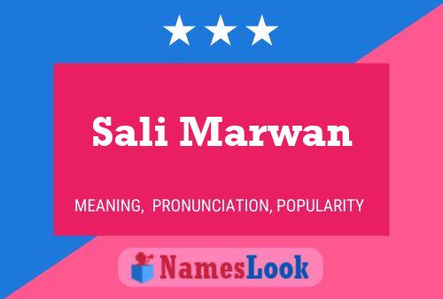 Sali Marwan Name Poster