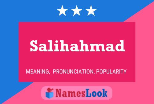 Salihahmad Name Poster