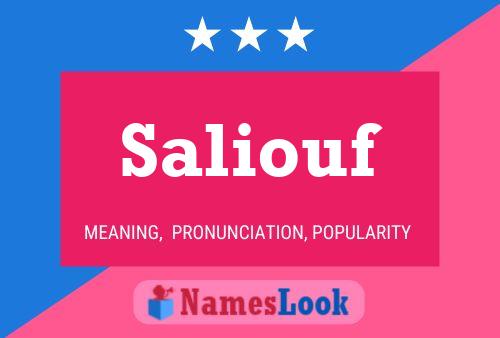 Saliouf Name Poster