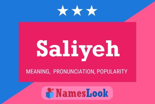 Saliyeh Name Poster