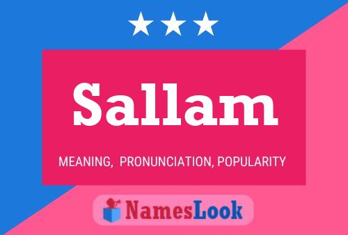 Sallam Name Poster