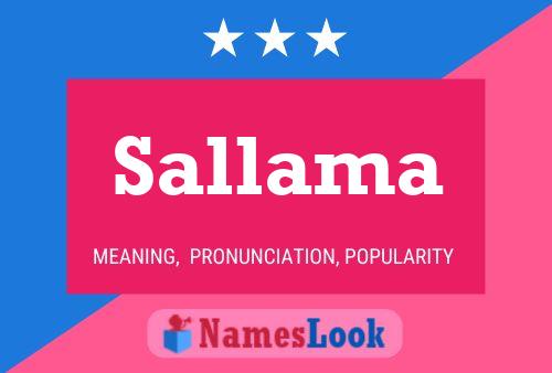 Sallama Name Poster