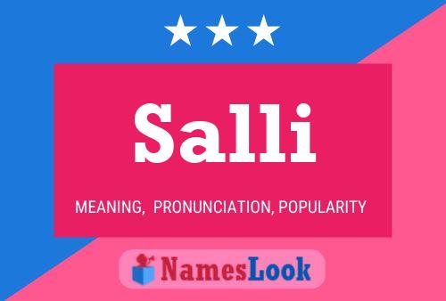 Salli Name Poster