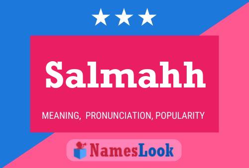 Salmahh Name Poster