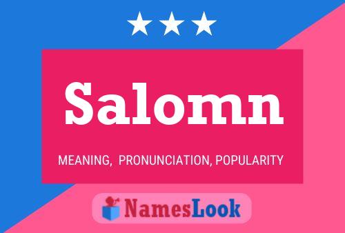 Salomn Name Poster